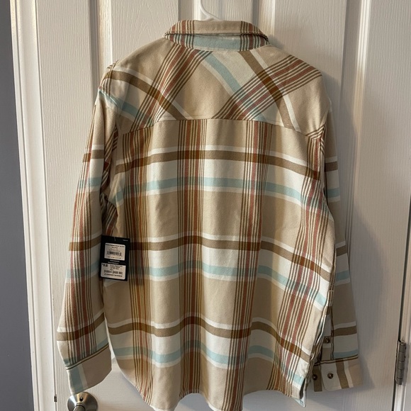 Outdoor Research Flannel Twill Shirt - Bone Plaid - Women’s Sz Lg - Picture 3 of 3